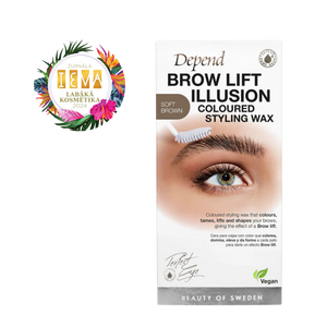 Depend Brow Lift Illusion Coloured Styling Wax - Soft Brown