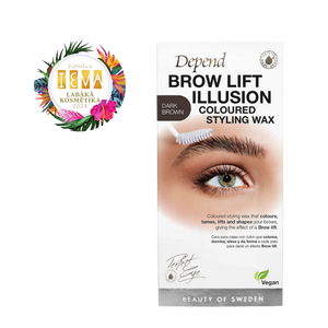 Depend Brow Lift Illusion Coloured Styling Wax - Dark Brown