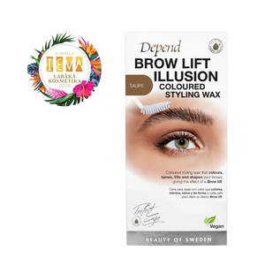 Brow Lift Illusion Coloured Styling Wax - Taupe