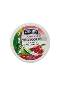 Face and Body Cream with with Aloe Vera and Pomegranate 160ml - Genera