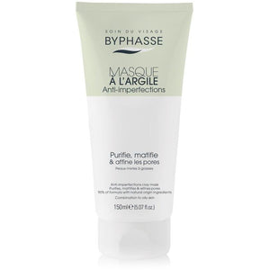 Anti-imperfections clay mask for combined to oily skin, 150ml - Byphasse